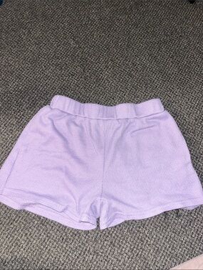 Women's Lavender Knit Lounge Shorts